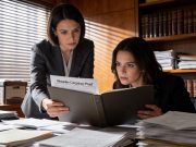 Chapter 5: Clara’s Revenge Clara Williams showing Emma Blackwood legal evidence files in law office - revenge romance chapter 5