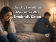 The Moment I Realized My Partner Was Emotionally Distant (And What I Did Next) Woman feeling sad and distant partner in a dimly lit room, emotional disconnect.