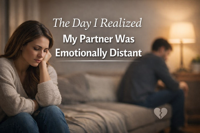 Woman feeling sad and distant partner in a dimly lit room, emotional disconnect.