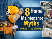 8 Common Home Maintenance Myths You Should Stop Believing Image showing common home maintenance myths and DIY home tips