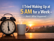 I Tried Waking Up at 5 AM for a Week – Here’s What Happened early morning routine