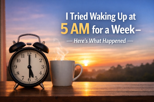 early morning routine