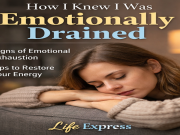 7 Signs I Was Emotionally Drained — and Didn’t Even Know It Woman resting her head, illustrating emotional exhaustion and need for self-care.