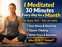 I Meditated 30 Minutes Every Day for a Month — The Mental Shifts I Didn’t Expect Meditating daily for 30 days mental clarity and focus improvement
