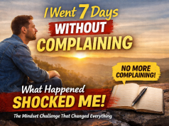 I Went 7 Days Without Complaining — What Happened Shocked Me man reflecting during no complaining challenge mindset shift