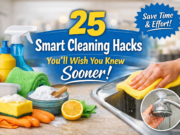 25 Smart Cleaning Hacks You’ll Wish You Knew Sooner cleaning supplies arranged on a kitchen counter