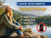 Digital Detox Benefits: What Happens to Your Mind and Body When You Unplug woman enjoying a digital detox outdoors without phone