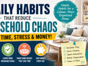 How to Reduce Household Chaos with Simple Habits (Save Time & Money Daily) daily habits to reduce household chaos and save money at home