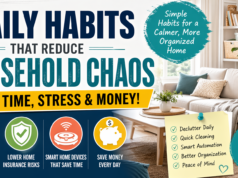 How to Reduce Household Chaos with Simple Habits (Save Time & Money Daily) daily habits to reduce household chaos and save money at home