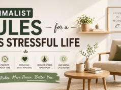 10 Minimalist Rules to Reduce Stress and Simplify Your Life minimalist lifestyle for stress free living