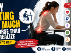 Sitting All Day? Here’s What It’s Really Doing to Your Body person sitting too long at desk health risks